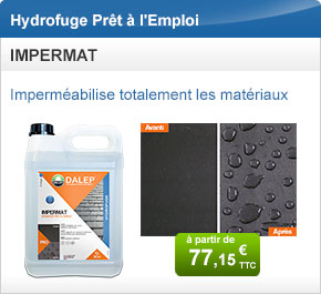 Hydrofuge Prêt à l'Emploi - IMPERMAT - Imperméabilise totalement contre l'eau et la pollution tous les matériaux